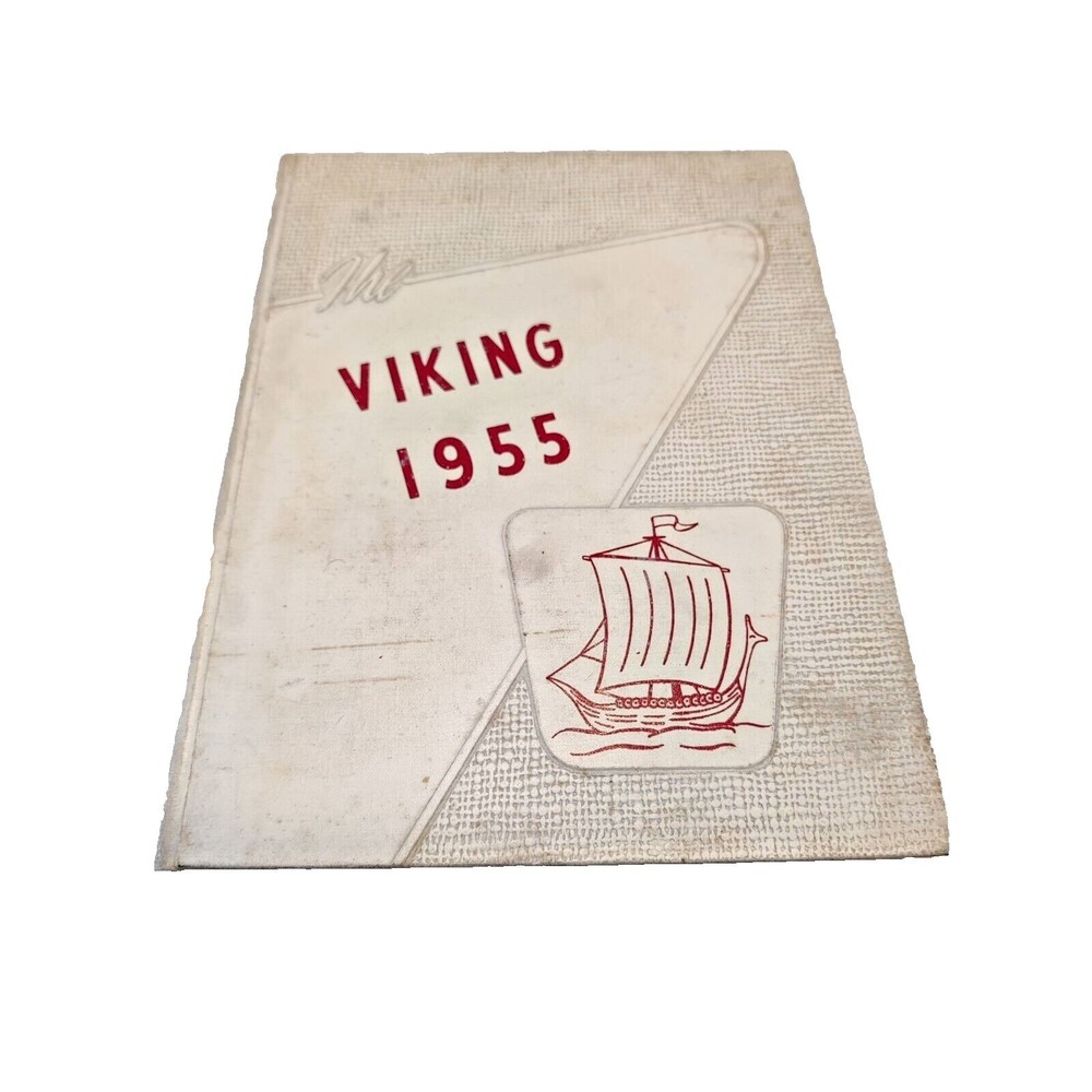 Vintage 1955 Grand View College Des Moines, IA Photo Annual YEARBOOK The Viking